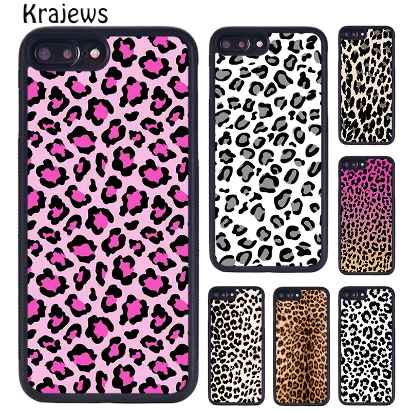 Krajews Leopard Cheetah print Phone Case Cover For iPhone 15 14 6 7 8 plus X XR XS 11 12 13 pro max coque