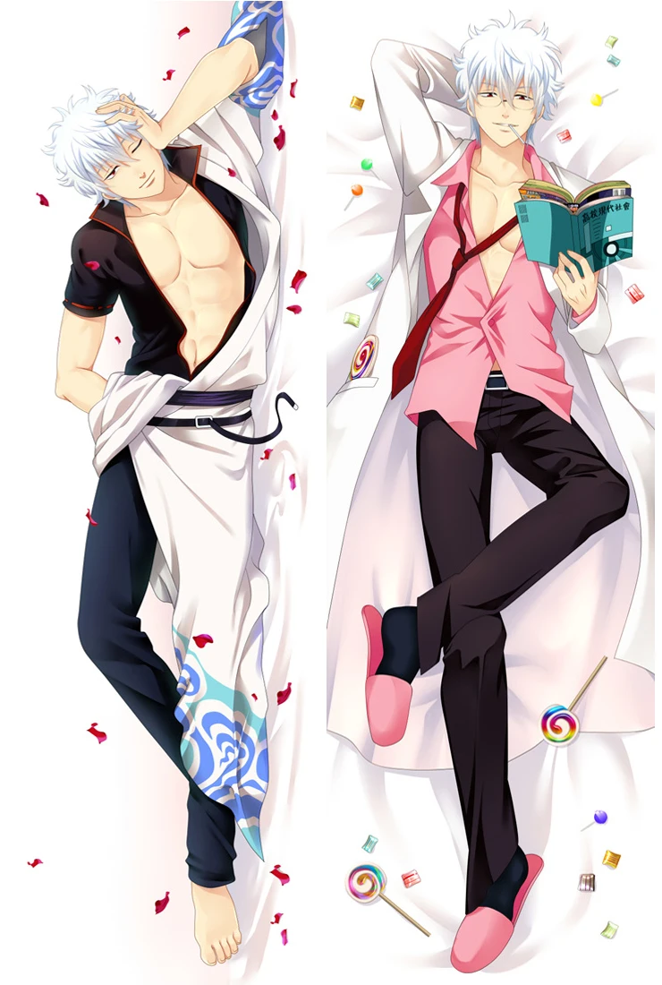 Gintama Sakata Gintoki Dakimakura Cover Japanese Anime Hugging Body Pillow Case Cartoon Character Bedding Pillow Otaku Gift