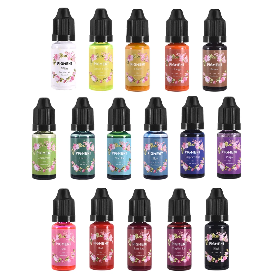 

20 Colors Set Epoxy Resin Pigment Epoxy Resin Mould DIY Crafts Liquid Colorant Dye Ink Diffusion Resin Jewelry Making