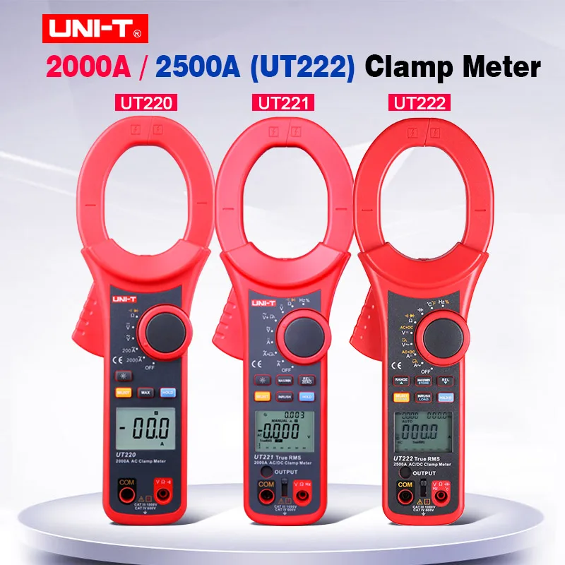 UNI-T UT220 UT221 UT222 digital clamp meter;AC DC current voltage meter; Auto range Multimeter Continuity buzzer/Diode tester