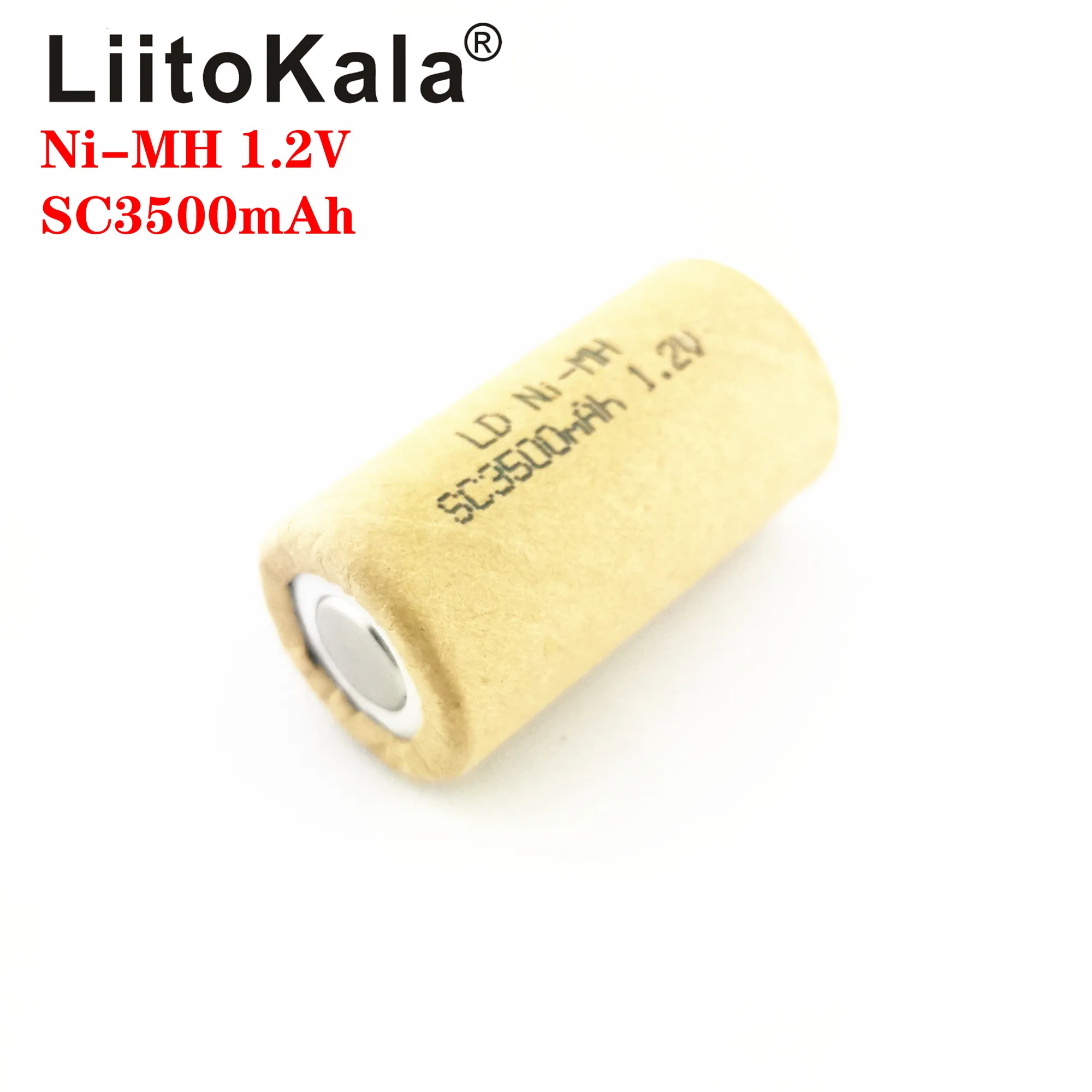 LiitoKala SC 3500mAh 3000mAH NI-MH 1.2V akumulator o dużej szybkości rozładowania 10C 15C do elektronarzędzi akumulatory do elektronarzędzi