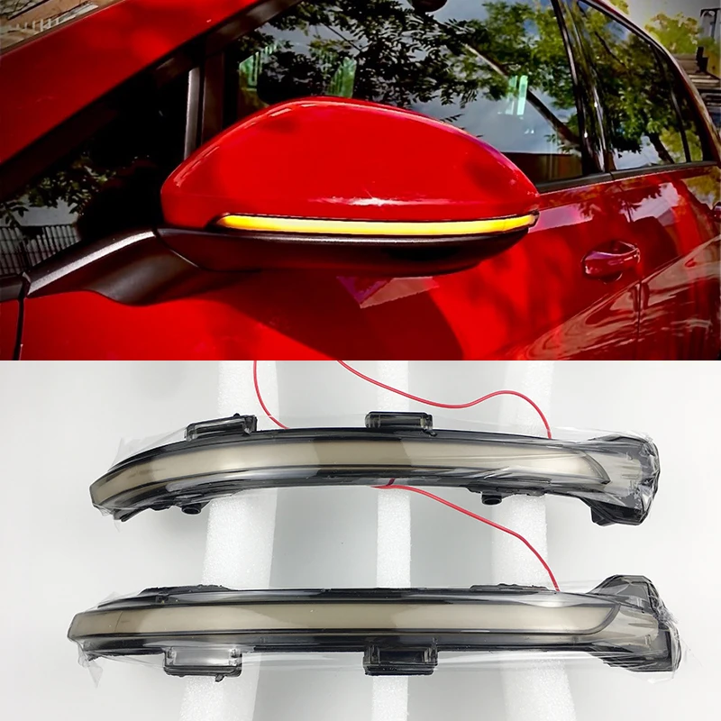 

Blue White Dynamic Blinker LED Turn Signal Rline Mirror Light For VW Golf MK7 7 7.5 GTI R GTD 2013 2015 2016 2018 2019 2020