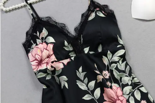 Hirigin 여성용 섹시한 레이스 플로럴 슬링 잠옷 세트, 잠옷 잠옷 세트