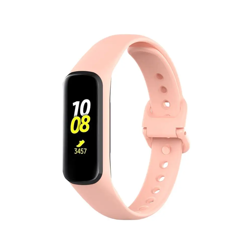 Penggantian Gelang Silikon Lunak Gaya Resmi Tali Gelang untuk Samsung Galaxy Fit 2 SM-R220 Aksesoris Tali Jam Tangan Pintar