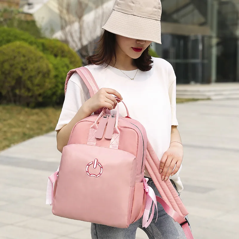 

Solid Color Oxford Backpacks for Women 2022 Fashion Female High Capacity Backpack Lady Back Pack for School Teenagers Girls