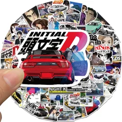 10/30/50/100pcs Anime Initial D Stickers for Car Water Bottle Laptop Phone Case Cartoon Cartoon DIY Decals Kids Sticker Packs