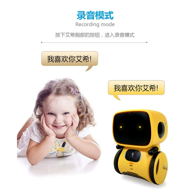 2023 New Type Interactive Robot Cute Toy Smart Robotic Robots for Kids Dance Voice Command Touch Control Toys birthday Gifts