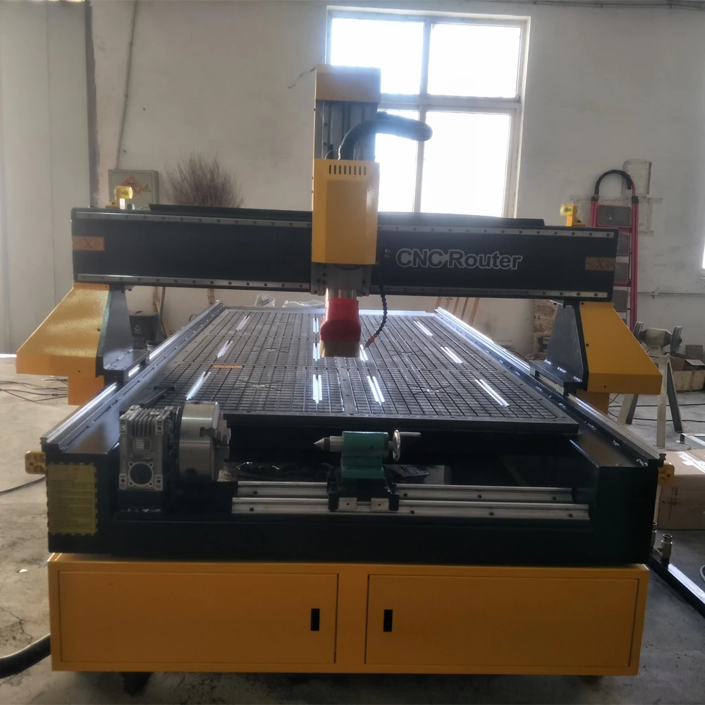 Standard Cnc Router Machine 1325 4 Axis CNC Router kit for Wood rack and pinion Aluminum Engraving Metal cnc Milling Machine