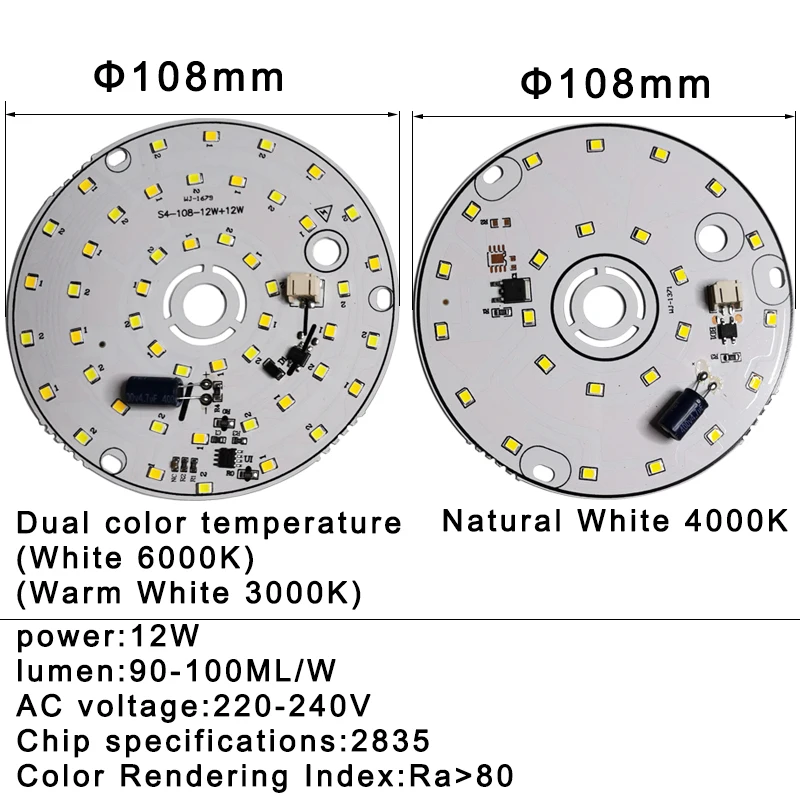 LED電球,3W,6W,12W,18W,220V,240V,スマート電球,ダウンライト用の自然な白色LEDランプビーズ