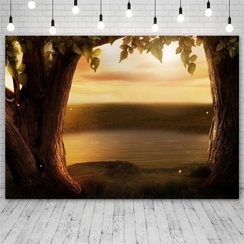 Avezano Backdrops Birthday Natural Landscape Tree Dusk Photography Background Photo Studio Photophone Photozone Wallpaper Decor