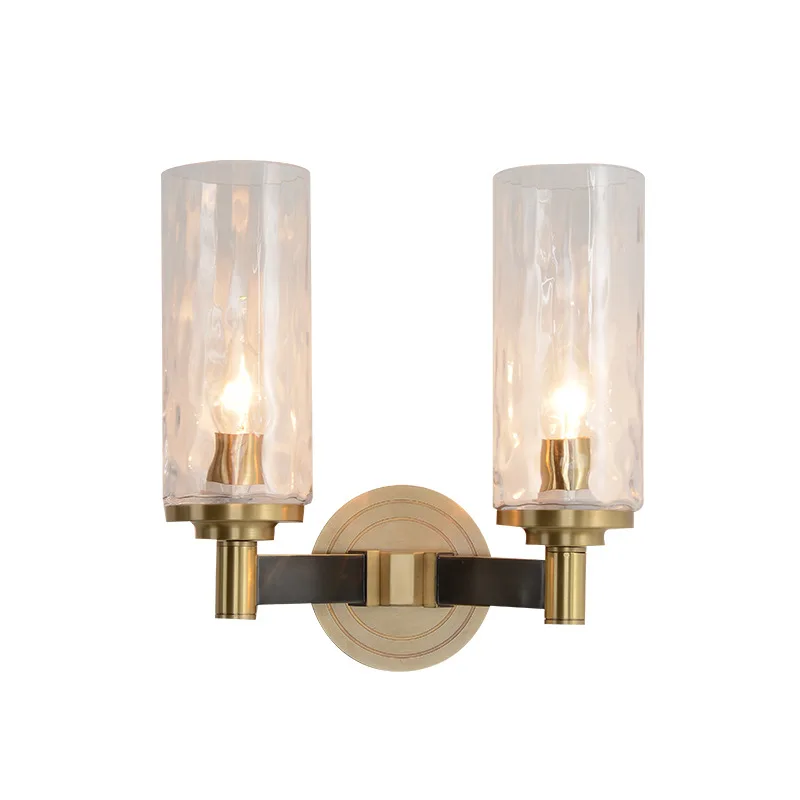 Imagem -06 - Moderno Lustre de Cristal Lâmpadas Parede Bronze Quarto Led Luzes Parede Luminárias Sala Estar Luz do Corredor Arandela Decoração da Sua Casa