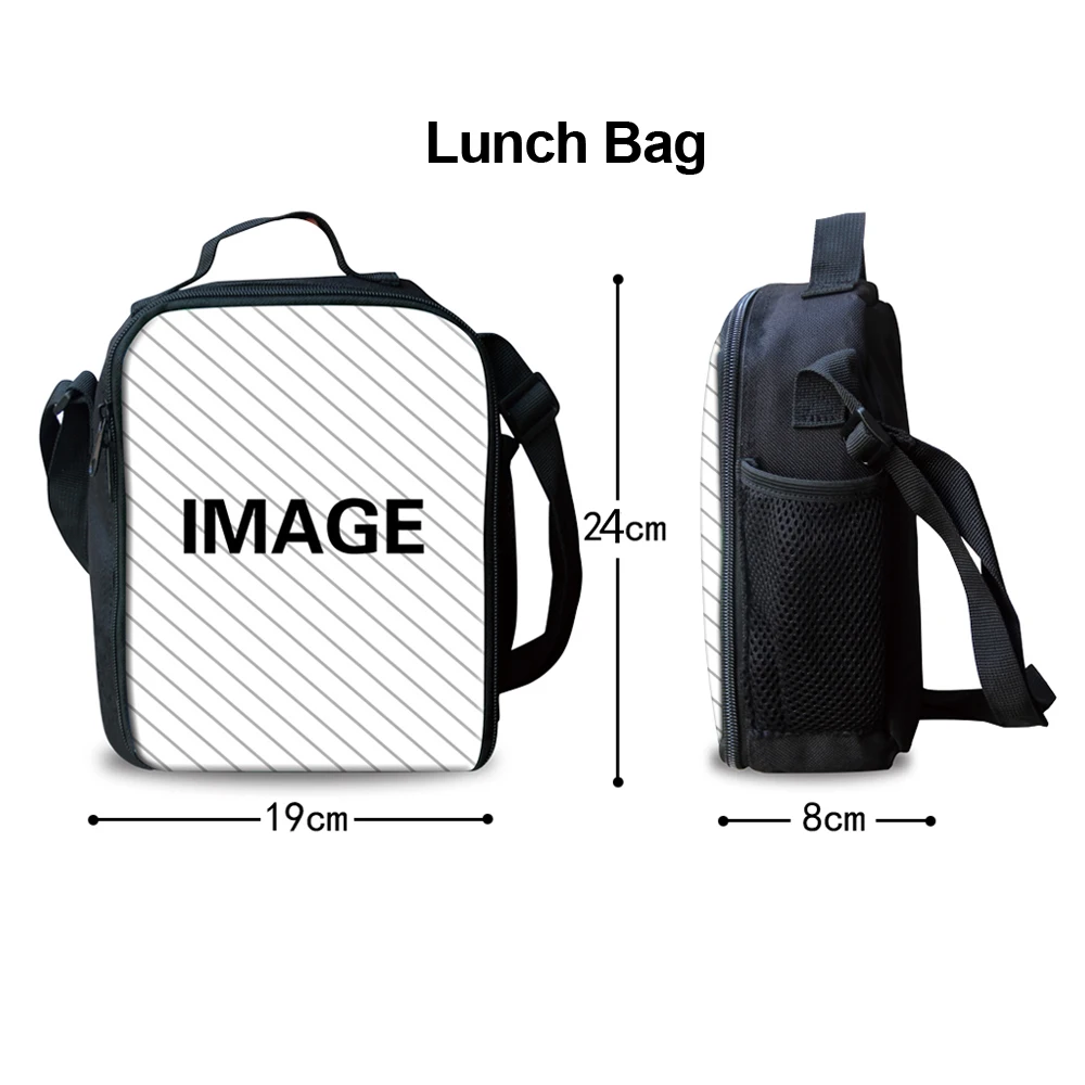 Jackherelook 청소년 러블리 발레 학교 가방 3 개/대 어린이 학생 배낭 3D 인쇄 캠퍼스 Bookbag 대용량 Mochila