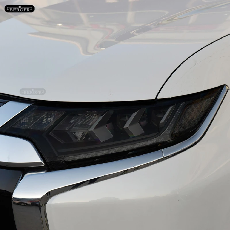 

Car Headlight Protection Tint Film Smoke Black TPU Protective Transparent Sticker For Mitsubishi Outlander 2015-2020 Accessories