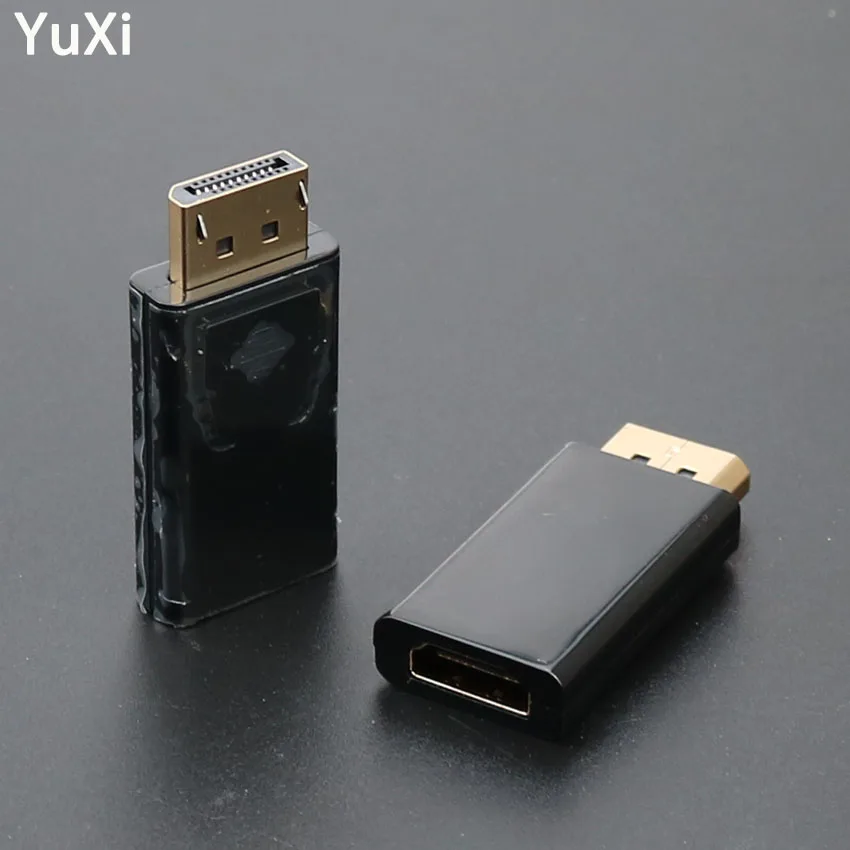 

YuXi DisplayPort to HDMI Converter Display Port DP to HDMI Female HDTV Cable Adapter Video Audio Connector For PC TV Projector