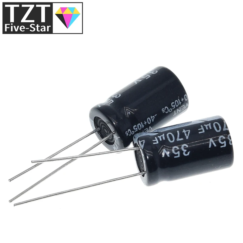 10/30 Stück, hochwertige 35V470UF 10*17mm 470UF 35V 10*17 Elektrolytkondensatoren – Detail 4