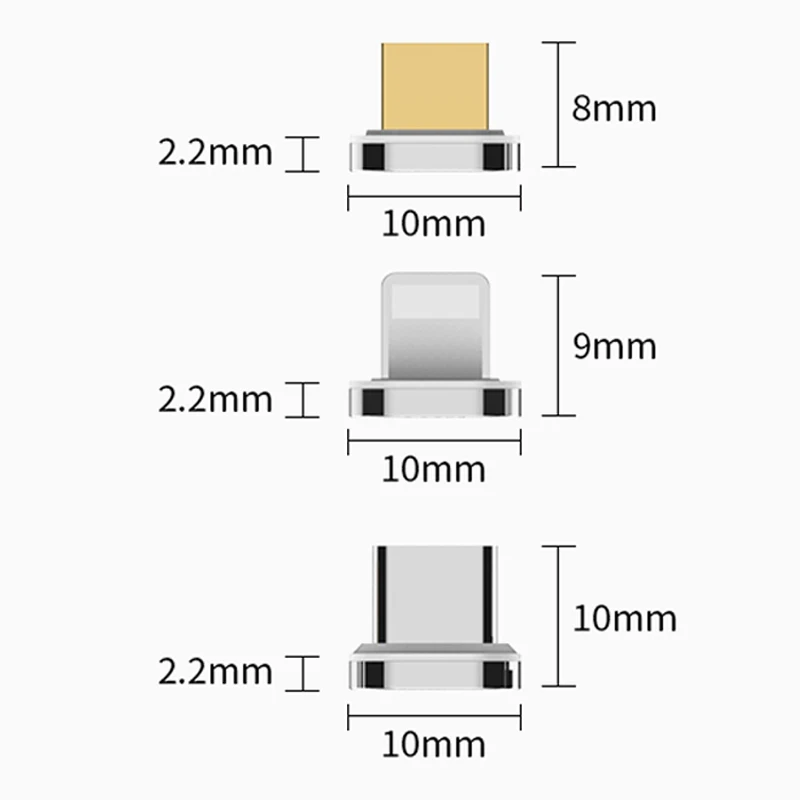 10e Generatie Magnetische Kabel Plug Snel Opladen Adapter Voor iPhone XS MAX XR 8 7 6 S SAMUSNG HUAWEI Xiaomi magneet Oplader Stekkers