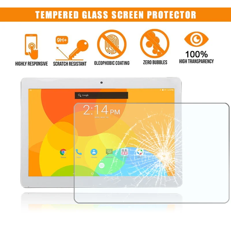 

Tablet Tempered Glass Screen Protector for ONDA X20 9H Premium Scratch Resistant Anti-fingerprint Film Guard Cover