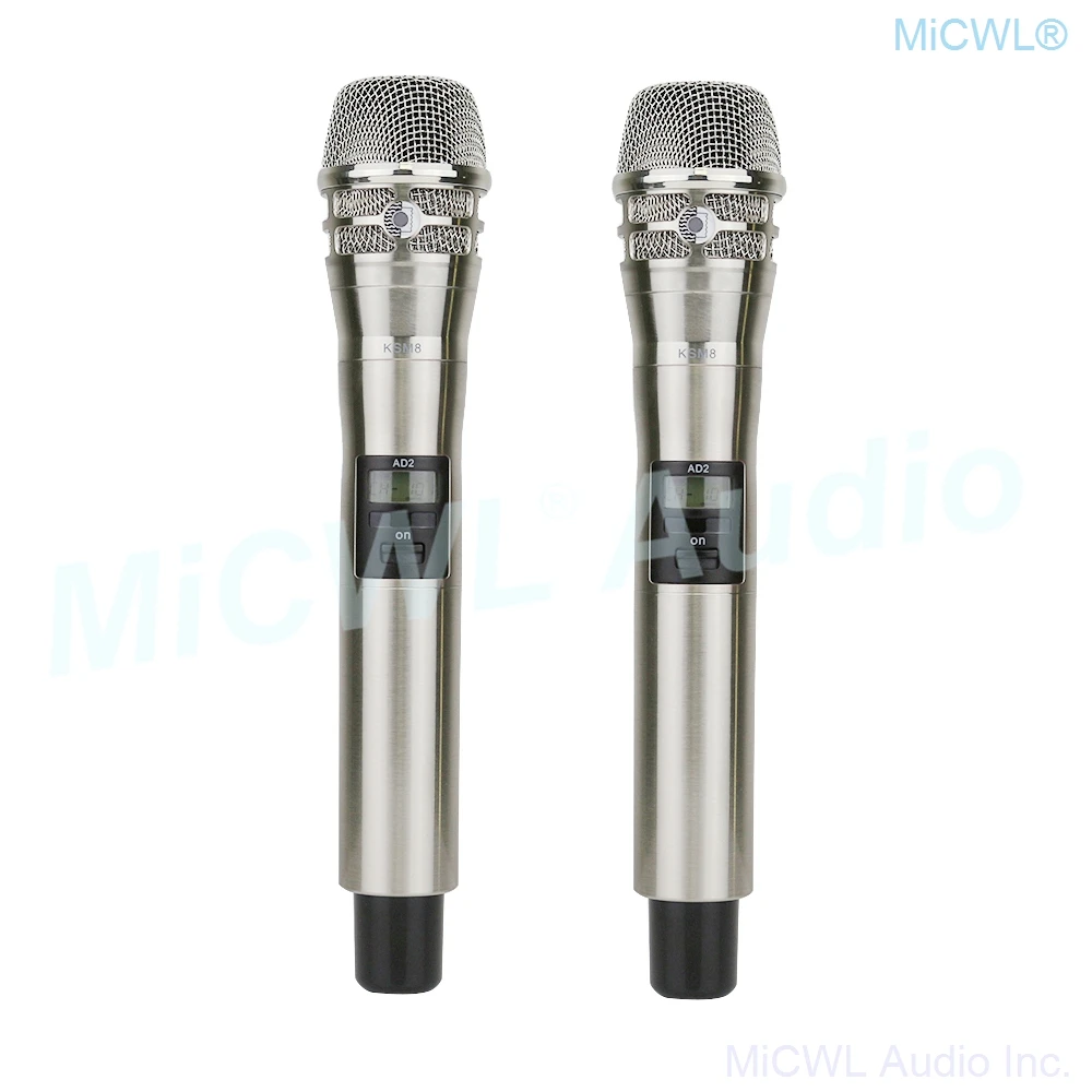 برو AD4D الرقمية اللاسلكية ميكروفون ULXD4 ثنائي القناة التنوع الحقيقي AD2 KSM8 يده سماعة التلبيب Mircrofone 4 هوائي