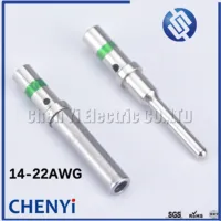 20 piezas DT 1,5mm serie Pin contacto 0462-201-16141 0460-202-16141 acero inoxidable 16AWG Deutsch engarzado sólido hembra macho Terminal