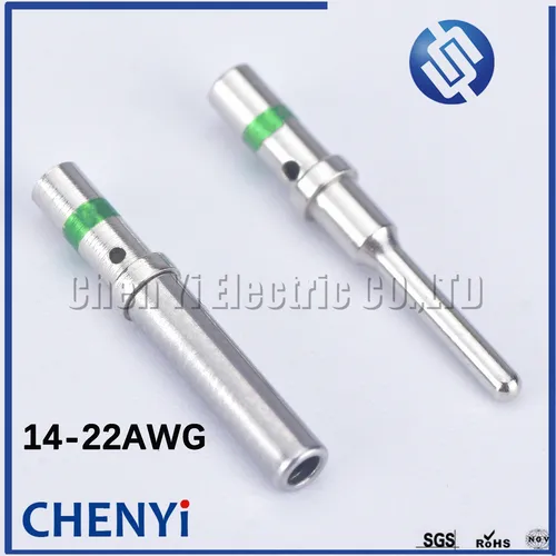 20 piezas DT 1,5mm serie Pin contacto 0462-201-16141 0460-202-16141 acero inoxidable 16AWG Deutsch engarzado sólido hembra macho Terminal