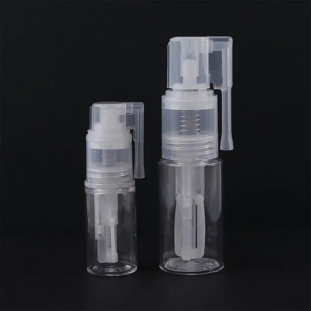 

1Pc Fashion Portable Powder Spray Bottle Clear Plastic Makeup Pot Barber Travel Refillable Bottle Hairdressing Beauty Tool