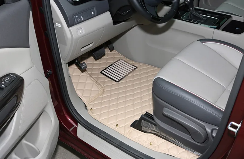 Top quality! Custom special car floor mats + trunk mat for KIA Sedona 7 8 seats 2019 waterproof car carpets for Sedona 2018-2015