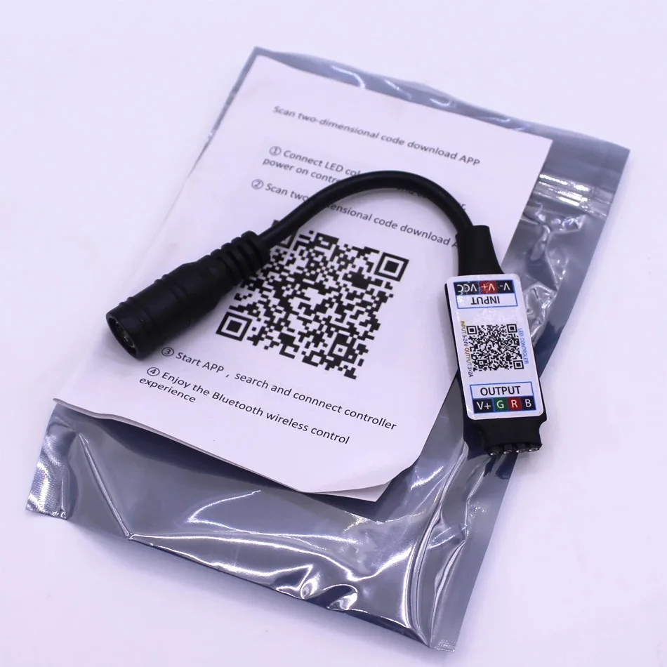 5-24V DC Mini Bluetooth compatibile RGB Colorful Music Controller Phone APP Smart Control per RGB SMD LED Strip