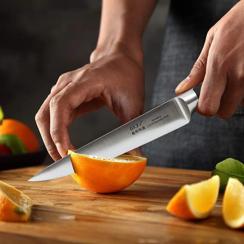 6.5inch Germany 1.4116 Stainless Steel Super Very Sharp Meat Cutter Fish Fillet Chef Carving Utility Knife