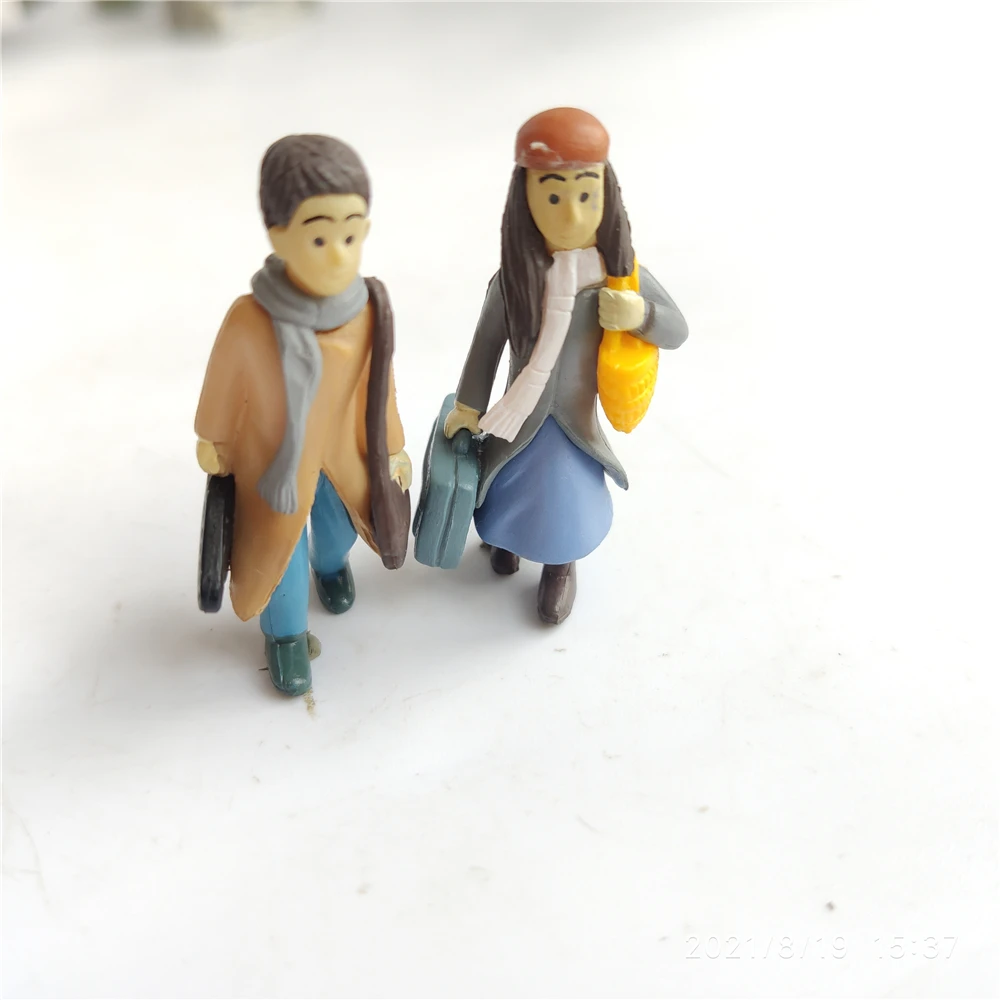 MiniSweety Couple Amoureux avec Coffre, FigAuckland, Artisanat Miniature, Gnome de Jardin Dégradé, Mousse Terrarium, Bricolage, Ornement, Décor de