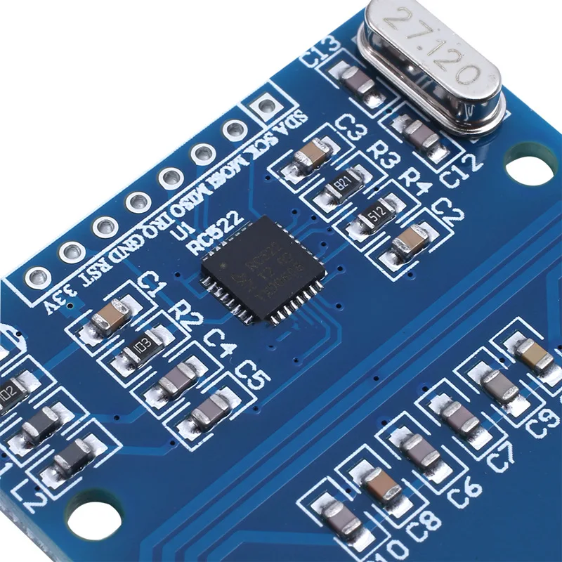 Lector de tarjetas MFRC-522 RC522 RFID NFC de alta calidad, módulo de Sensor inductivo de tarjeta IC RF para módulo Arduino + tarjeta S50 NFC +