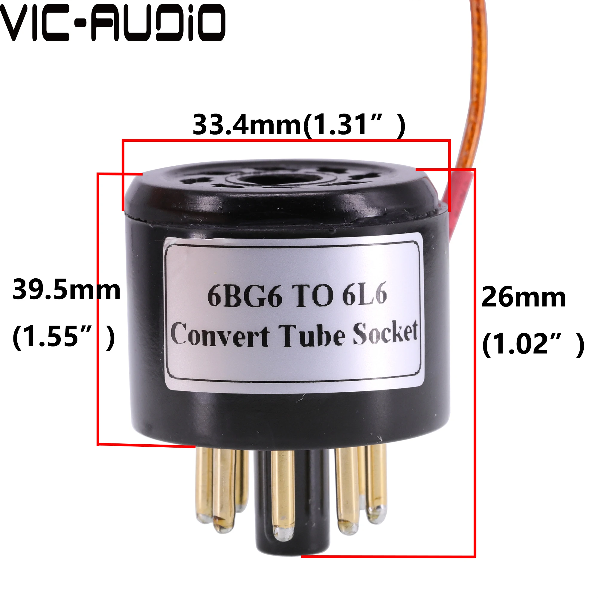 1 шт., адаптер-конвертер для розетки 6BG6-6L6