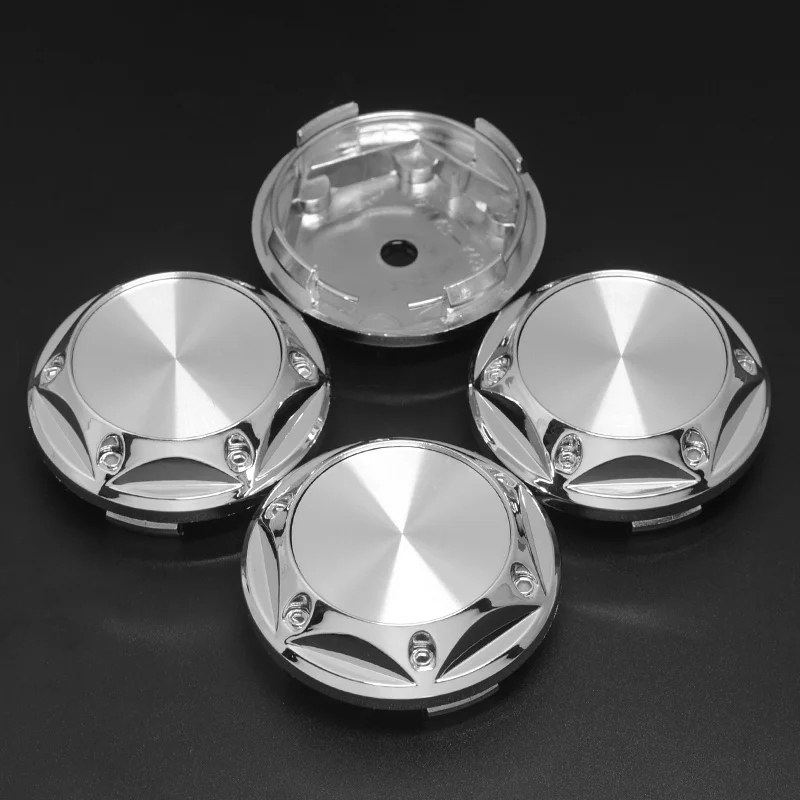 4pcs 68mm with 45MM Red Silver Aluminum Sticker Car Hub Cap For BBS Rays Volk Enkei XXR Tokyo Attack OZ Racing Wheel Rim Hub Cap