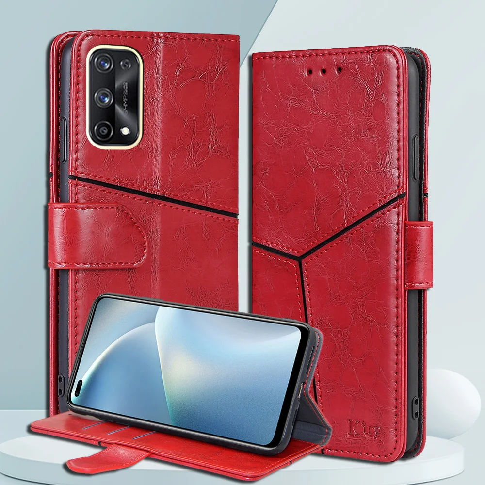 Cell for OPPO Realme 2 3 5 6 7 Pro Leather Flip Case for Oppo Realme GT X3 X7 X50 XT X2 5i 6i C3 C11 C12 C15 17 V5 Phone Cover F