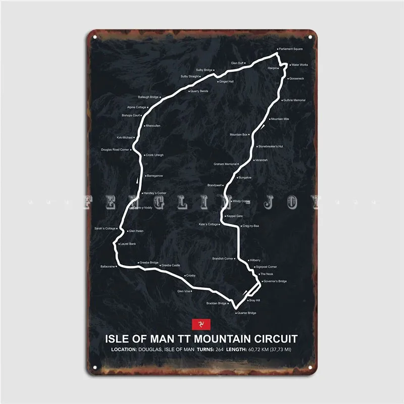 

Isle Of Man Metal Sign Wall Decor Cinema Funny Club Tin Sign Poster