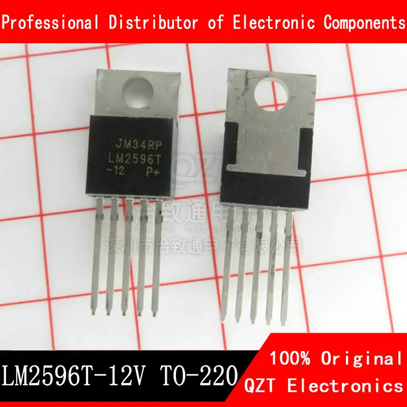 10pcs LM2596T-12 LM2596T 12 LM2596 TO-220-5 new and original IC