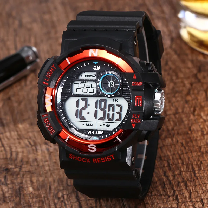 UTHAI CE45 Sports Multifunctional Waterproof Electronic Watch Durable And Strong With Luminous Function