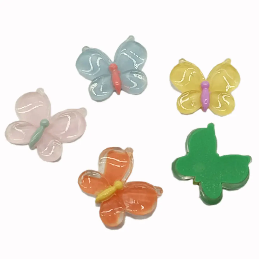 

Colorful Butterfly Flatback Cabochons Lovely Butterfly Resin Jewelry Making Charms For Bracelet Necklace Earring DIY