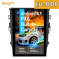 For Ford Fusion Mondeo Mk5 2013 - 2018 12.1'' Android 8.1 Px6 Car Multimedia Radio No Dvd Player Gps Navigation Head Unit