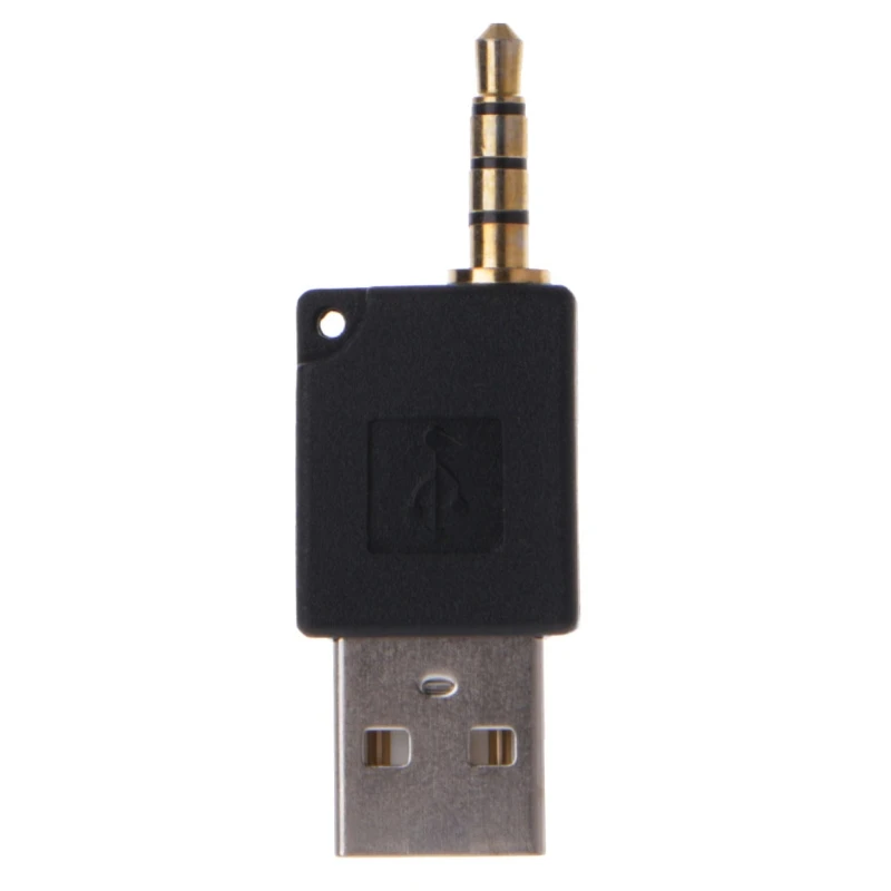 3.5mm to USB 2.0 Male Aux Auxiliary Adapter For Apple iPod Shuffle 1st 2nd MP3 New