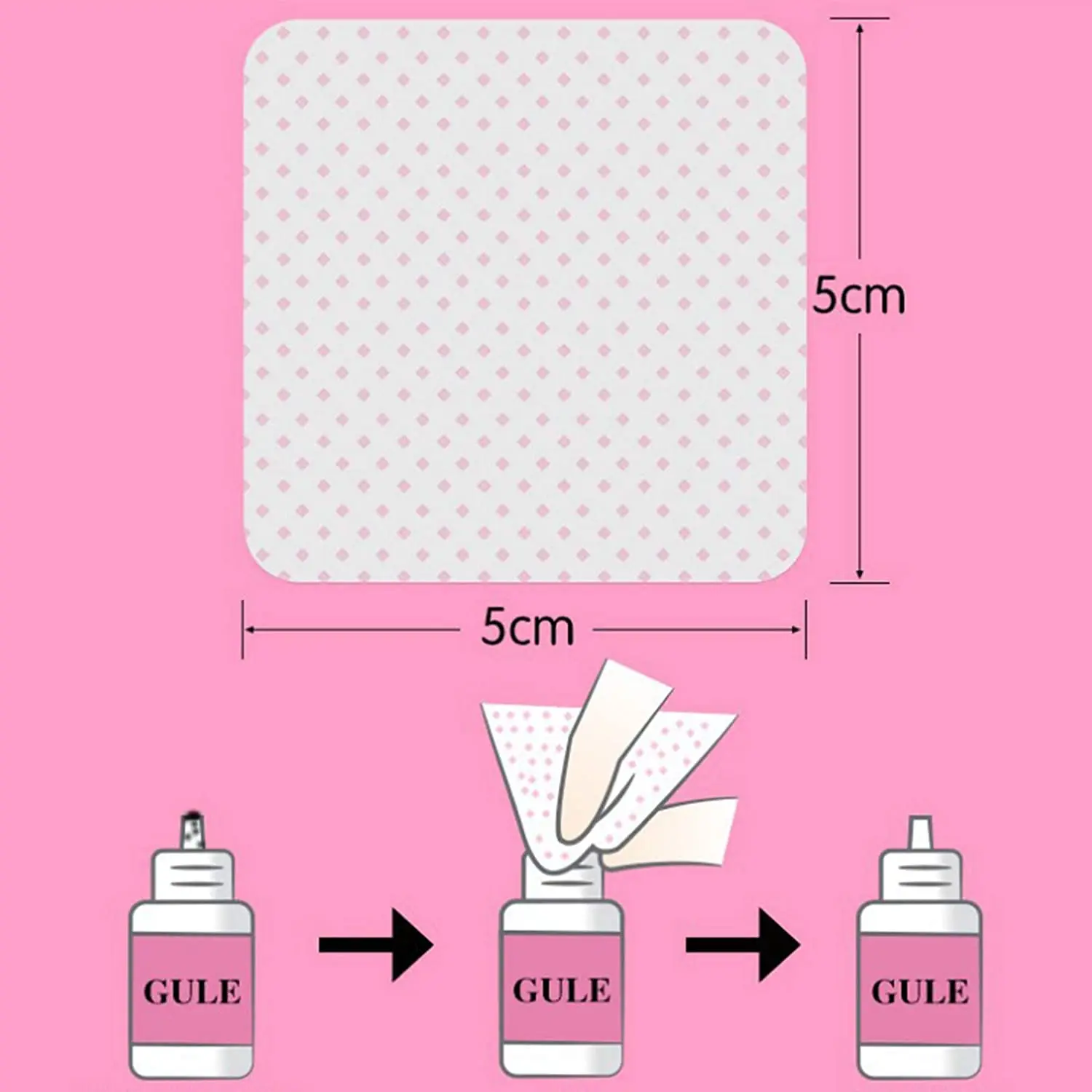 180/300pcs Lint Free Nail Wipe Nail Polish Remover Cotton Pad Nails Clean Nail Polish  Acrylic Dip Nails Removal -Cellulose Pads