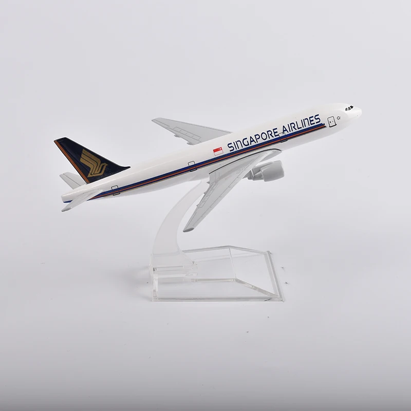 JASON TUTU 16cm Singapore Airlines Boeing 777 Airplane Model Plane Model Aircraft Diecast Metal 1/400 Scale Planes Dropshipping