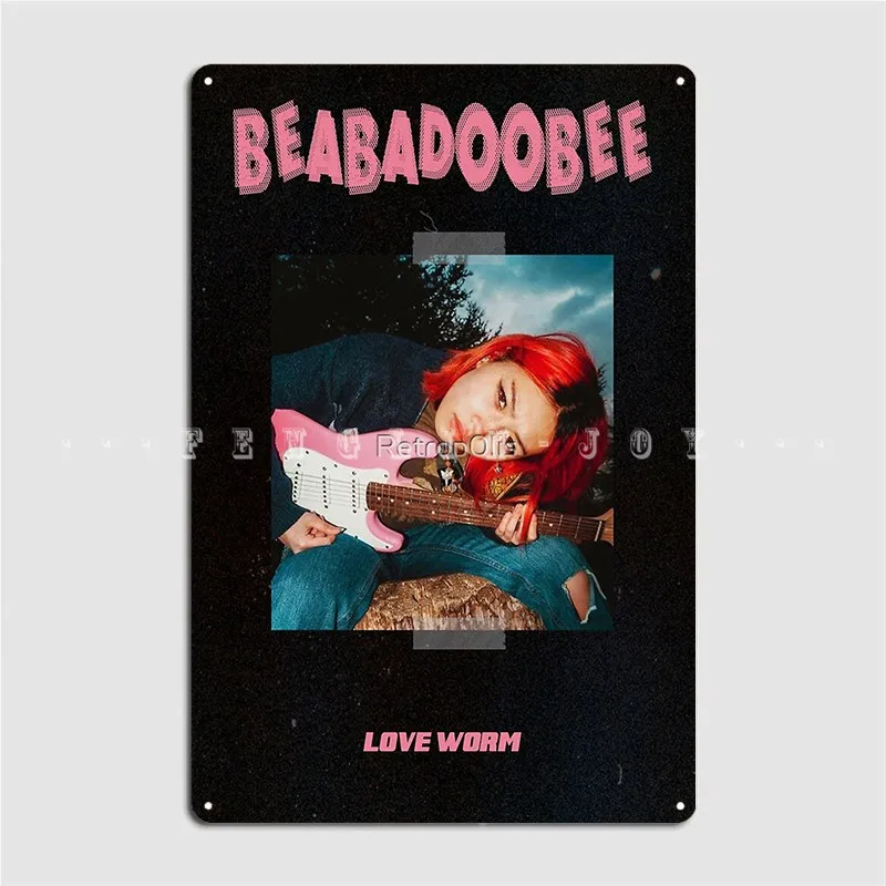 Beabadoobee Metal Sign Plates Cave Pub Club Party Funny Tin Sign Poster