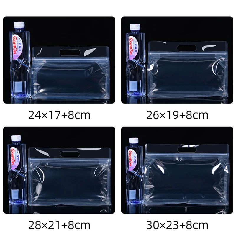 200Pcs/Lot New Styles Transparent Ziplock Bag Eight Side Seal Tea Bag Dried Fruit Tea Tea Biscuit Food Nut Snack Packaging