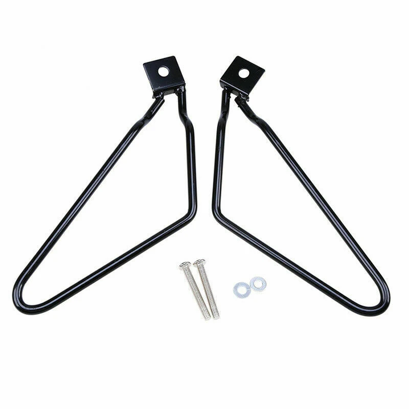 2Pcs Motorcycle Black Saddle Bag Support Rod Mounting Bracket for  Sportster Xl 883 1200Travel Bag Bracket