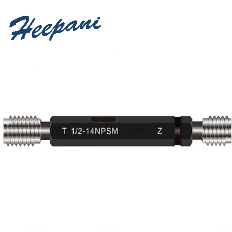 Calibradores de enchufe de tornillo NPSM go y no go 1/2-14, 1/4-18, 1/8-27, 3/4-14, 1 pulgada-3 pulgadas, sistema americano, calibrador de enchufe de rosca redonda NPSM