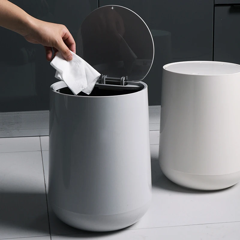 Trash Cans For The Kitchen Bathroom Wc Garbage Classification Rubbish Bin Dustbin Bucket Press-Type Waste Bin Garbage Bucket