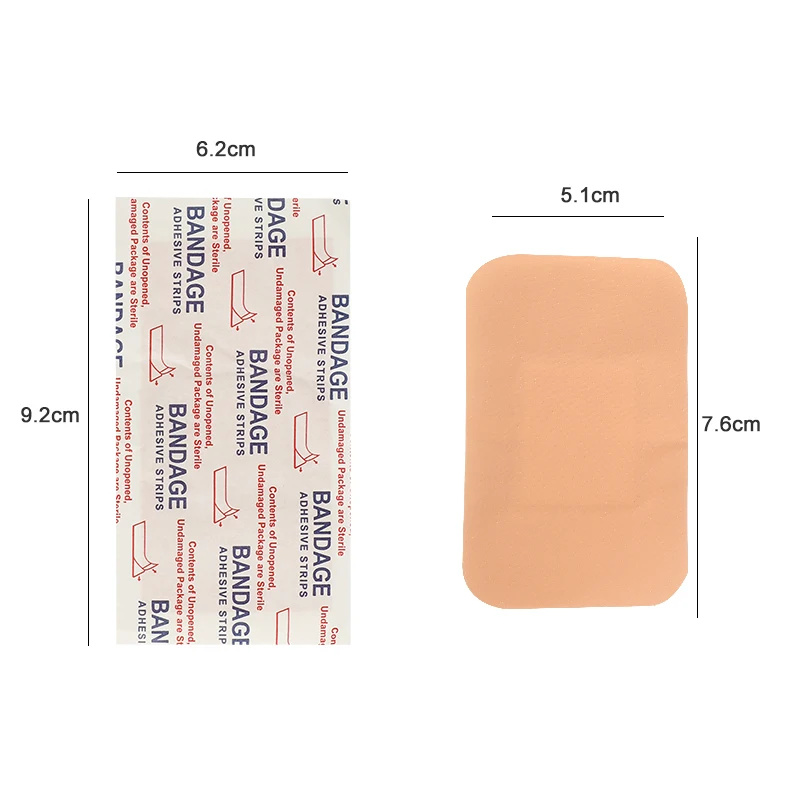 50Pcs Sumifun Waterproof Soft First Aid Skin Wound Band-Aid Bandage Breathable Dressing Stop Bleeding Medical Gauze Care Patch