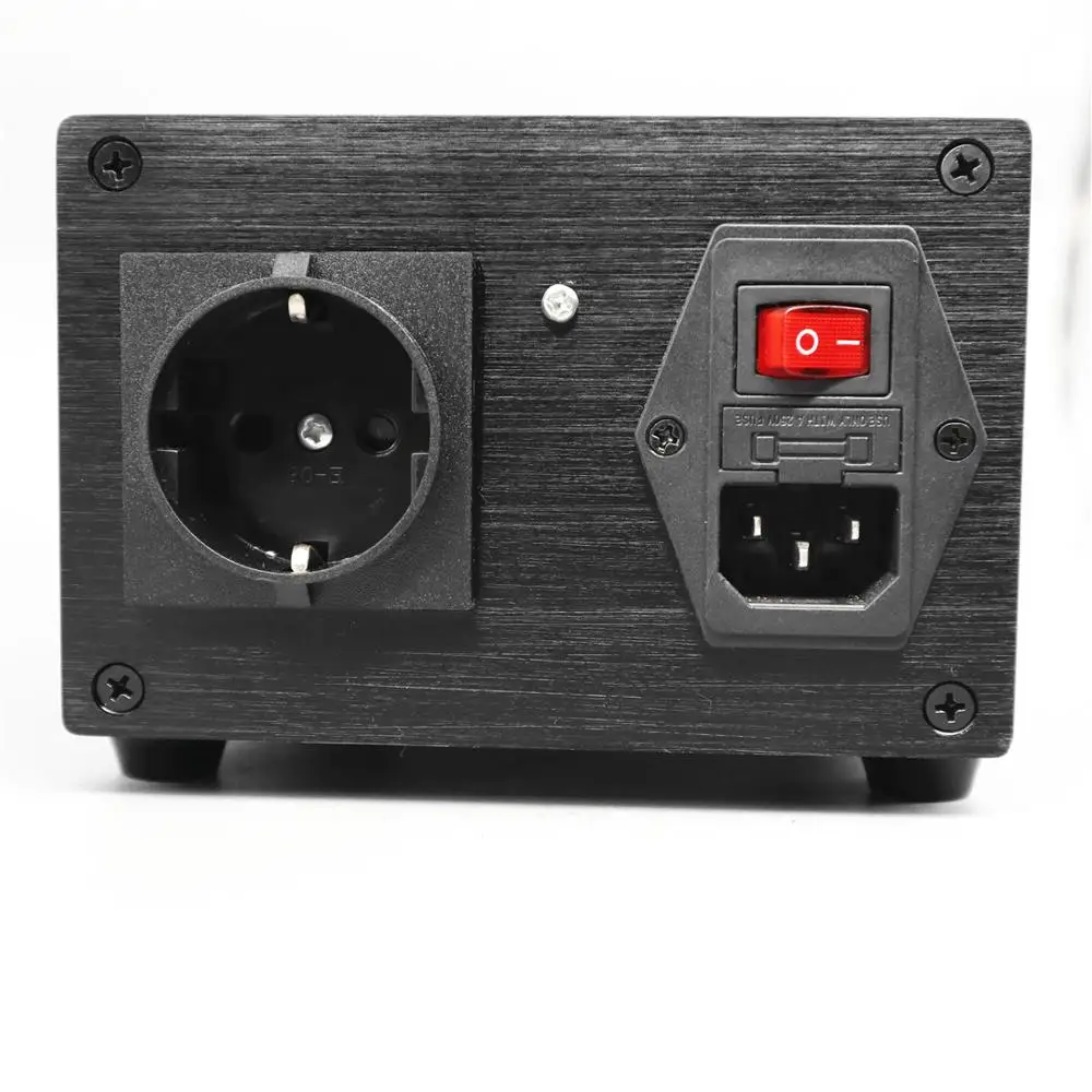 Ue 200va toroidal equilibrada isolamento transformador 200w ac isolamento fonte de alimentação processador com 1 tomada da ue