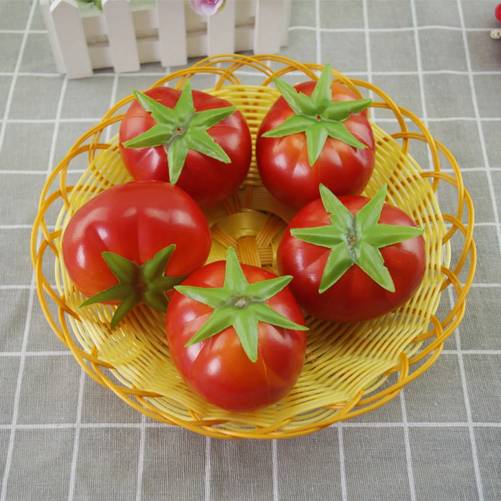 

10pcs High imitation artificial Fake tomato model&artificial plastic fake simulated tomato vegetable