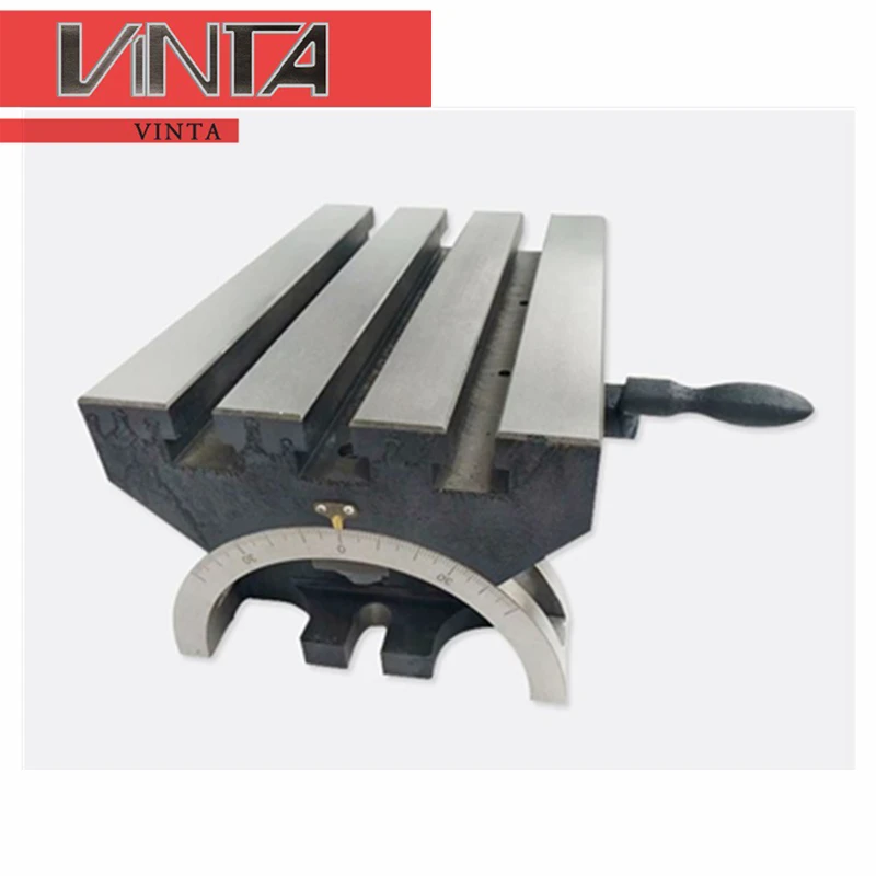 Precision CNC Milling Machine Heavy Duty Adjustable Angle Table Tilting Inclined Platform